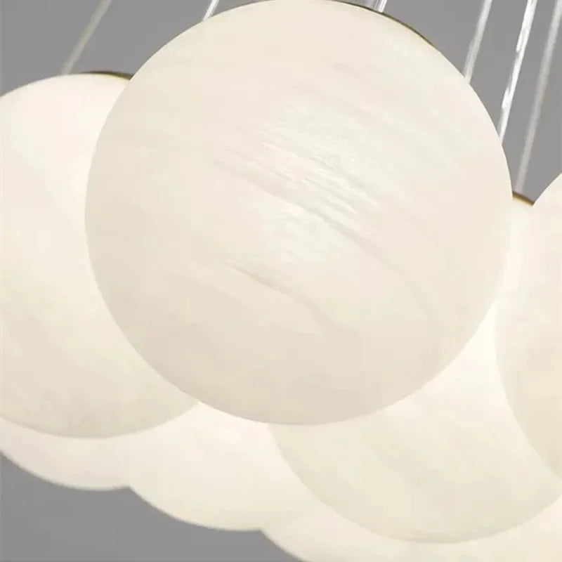 Stylish Glass Ball Bubble Chandelier for Living Room or Dining Area