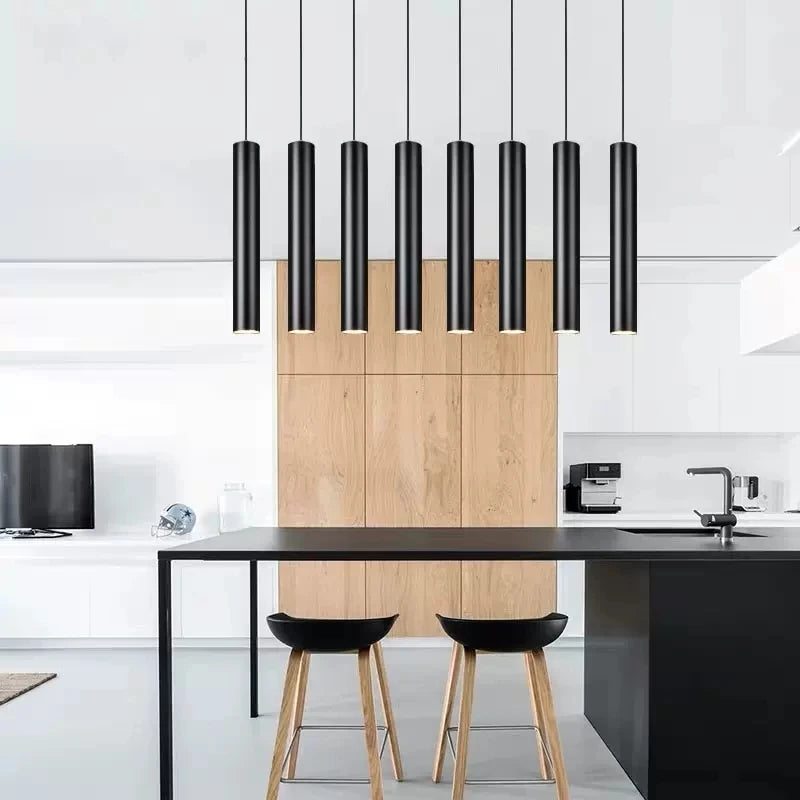 Sleek Hanging Tube Chandelier Perfect Home Décor Upgrade