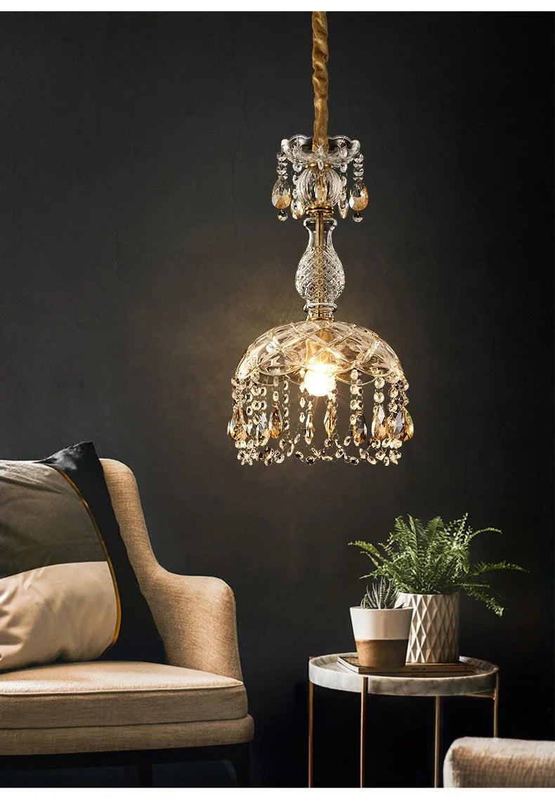 Luxury Crystal Ceiling Lamps Shine Bright in Your Bedroom & Dining Room with LED Elegance