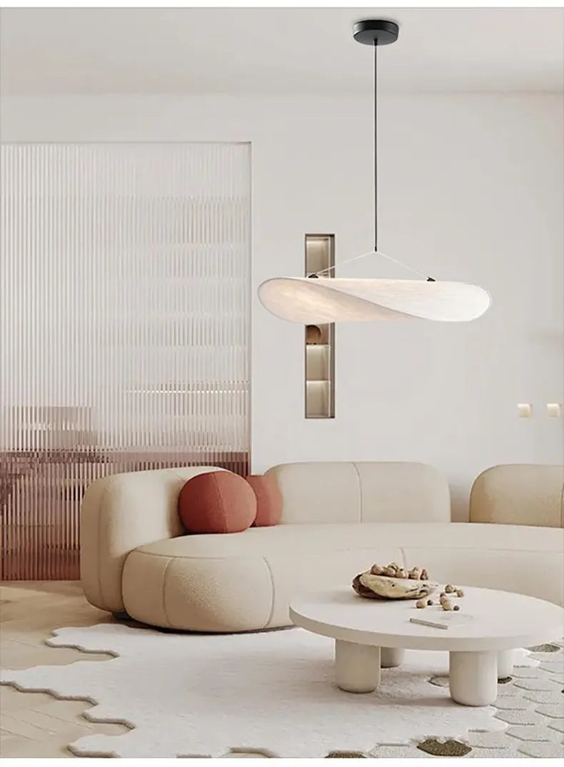 Vertigo White Silk Pendant Chandelier Ideal for Stylish Interiors
