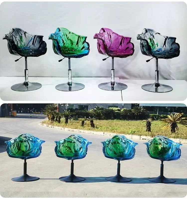 Resin Petal Chair for Living Room, Restaurant & Bar