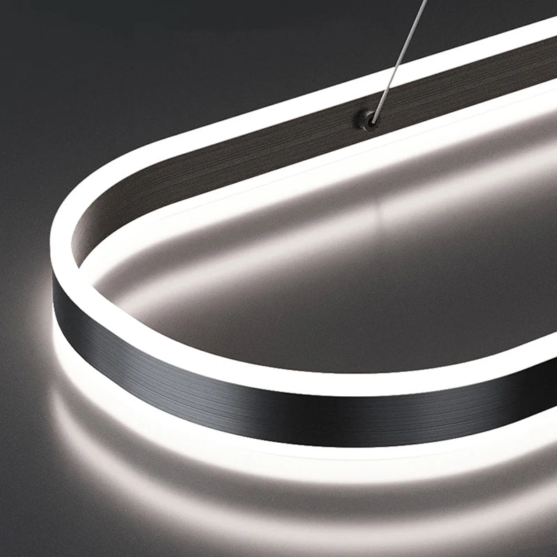 Aluminum LED Ring Chandelier for Kitchens & Dining Rooms