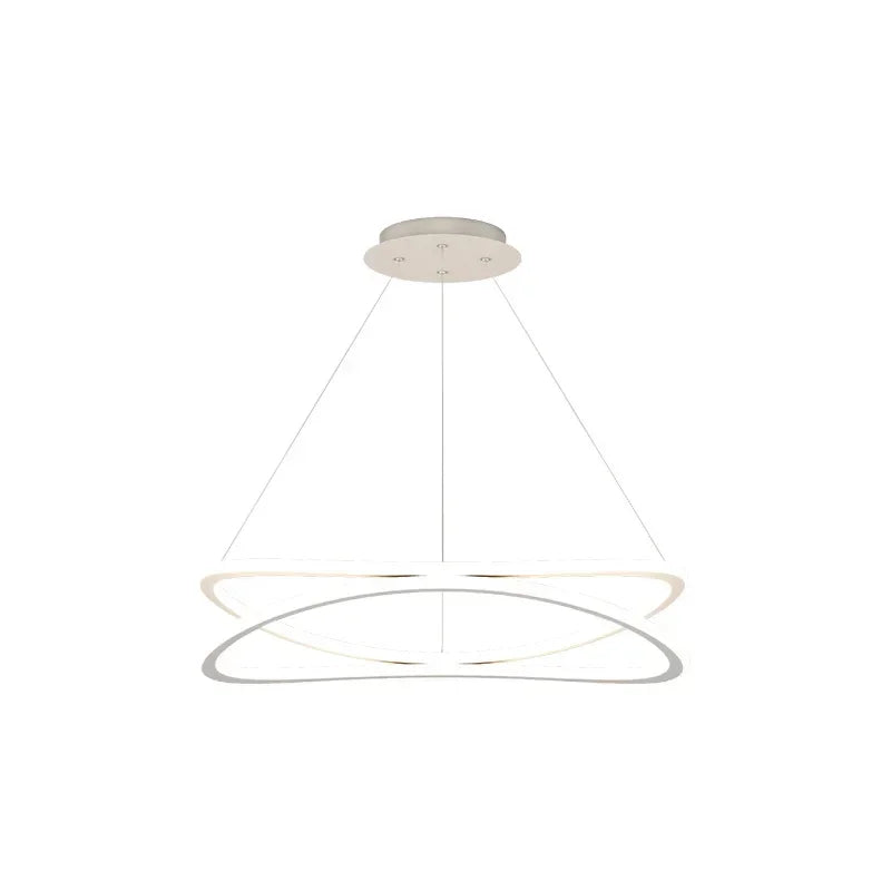Scandinavian Round Chandelier for Dining Room, Bar, or Workspace