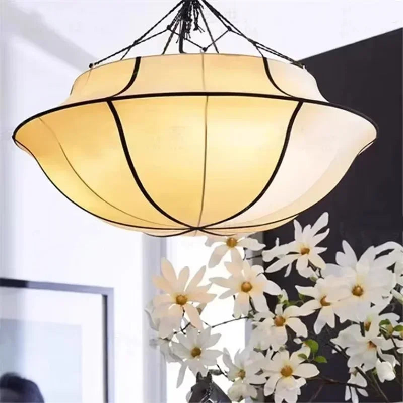 Elegant Nordic Cloth Chandelier – Perfect Pendant Light for Living Rooms & Restaurants