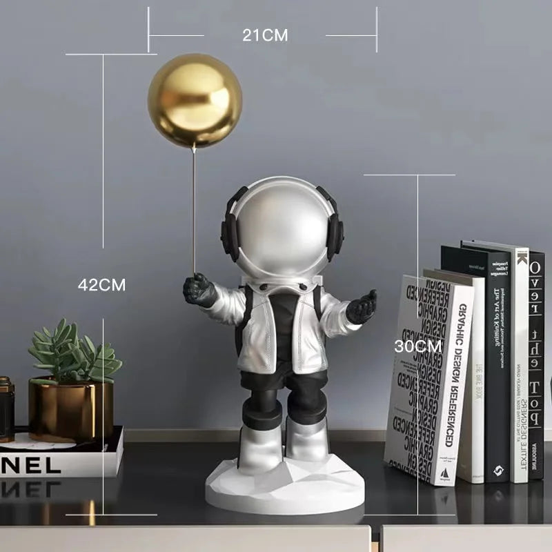 Balloon Astronaut Resin Decor for Home and Office