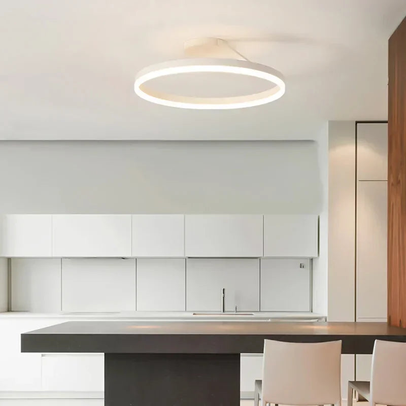 Nordic Ring Ceiling Light for a Stylish Look Warm, Relaxing Light for Any Space