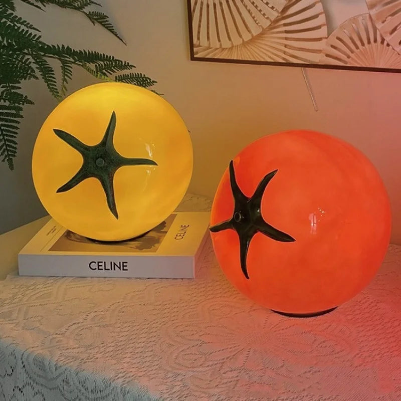 Aesthetic Tomato Pendant Lamp for Bedside, Living Room, or Kitchen