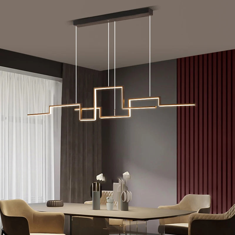 Bold & Beautiful Geometric Chandelier for Kitchens, Bars, and Offices
