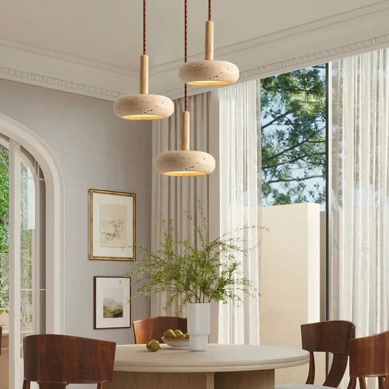 Unique Stone Pendant Lamp Perfect Blend of Nature & Elegance