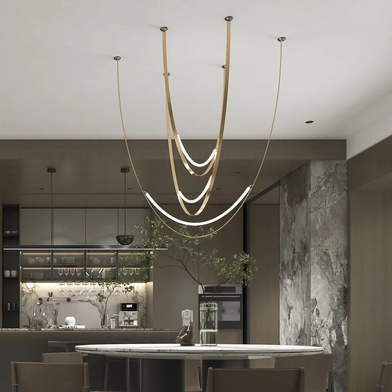 Luxury U Shaped Chandelier For Your Villa, Hotel, or Restaurant Decor