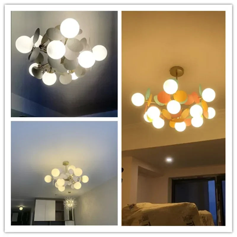 Vibrant Color Ceiling Chandelier Perfect for Kids' Rooms & Modern Interiors