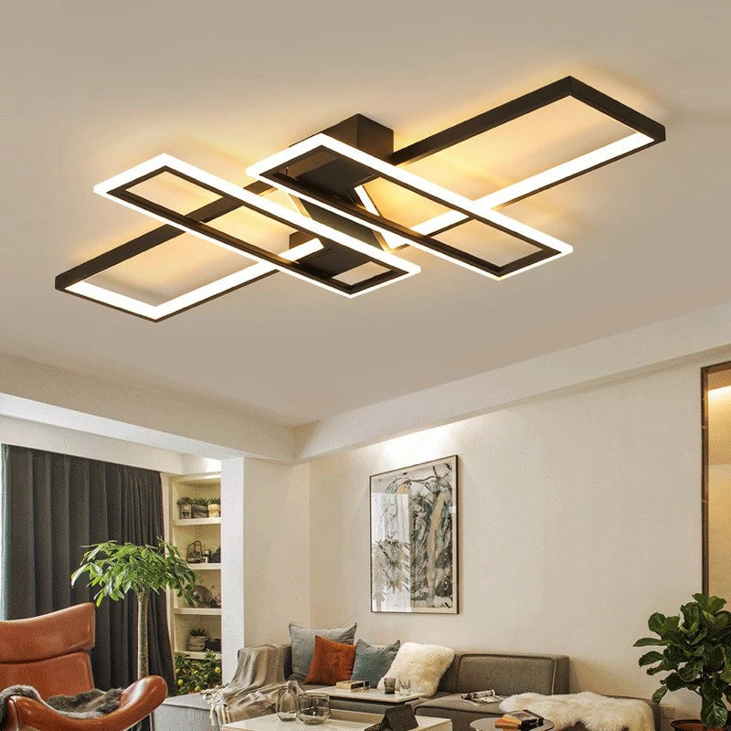 Energy Efficient LED Ceiling Light with Remote & Adjustable Brightness for Living & Dining Rooms