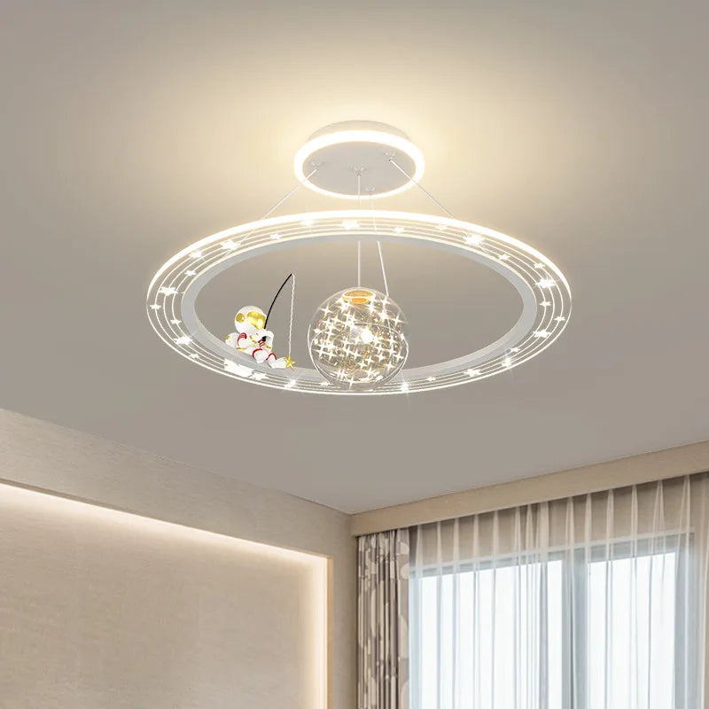 Stylish & Fun Astronaut Pendant Lamp Perfect for Space Themed Bedrooms