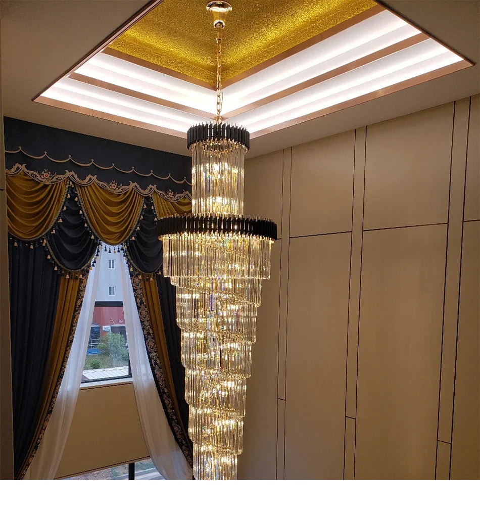 Luxury Lighting Best Crystal LED Chandelier for Hotels and Living Spaces