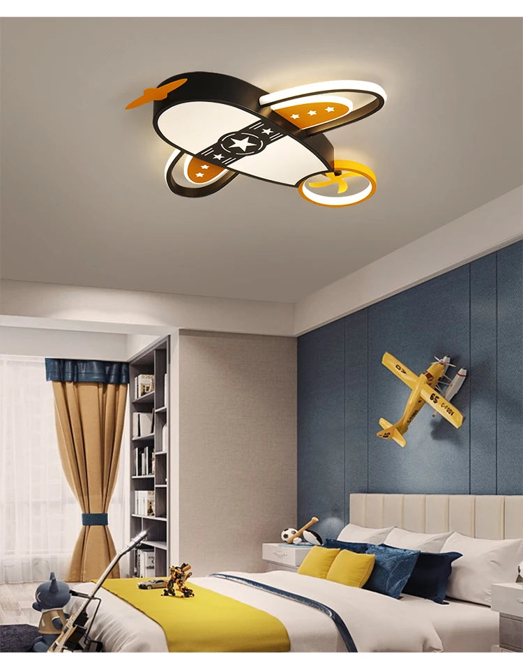 Stylish & Fun Airplane LED Chandelier for Bedrooms & Playrooms