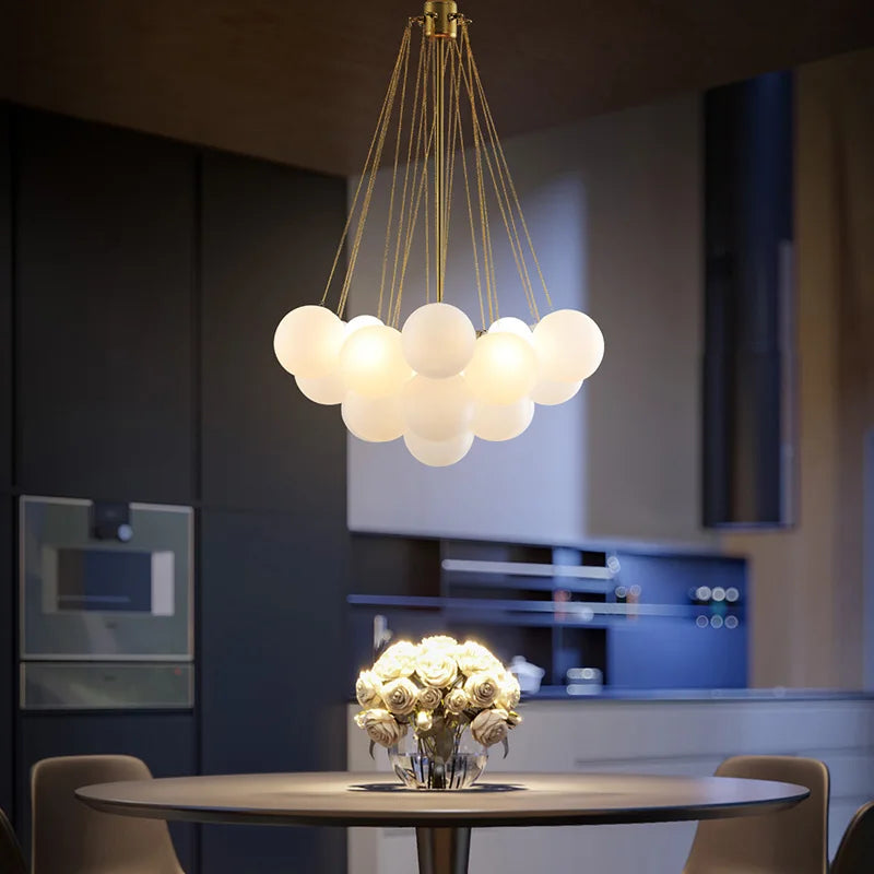 Sleek Black Gold Glass Pendant Lighting