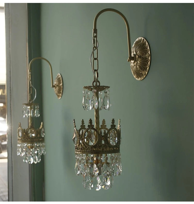 French Crystal Hanging Lamp for Corridor, Dining & Living Spaces