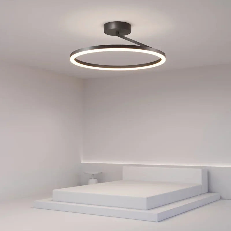 Nordic Ring Ceiling Light for a Stylish Look Warm, Relaxing Light for Any Space