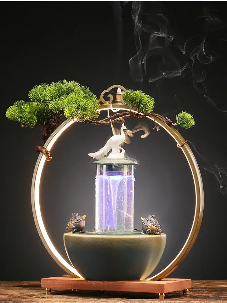 Flowing Water Ornament for Prosperity & Luck