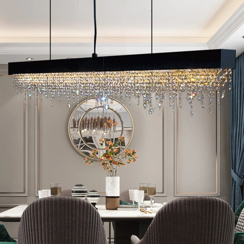 LED Crystal Chandeliers for Modern Dining & Kitchen Interiors