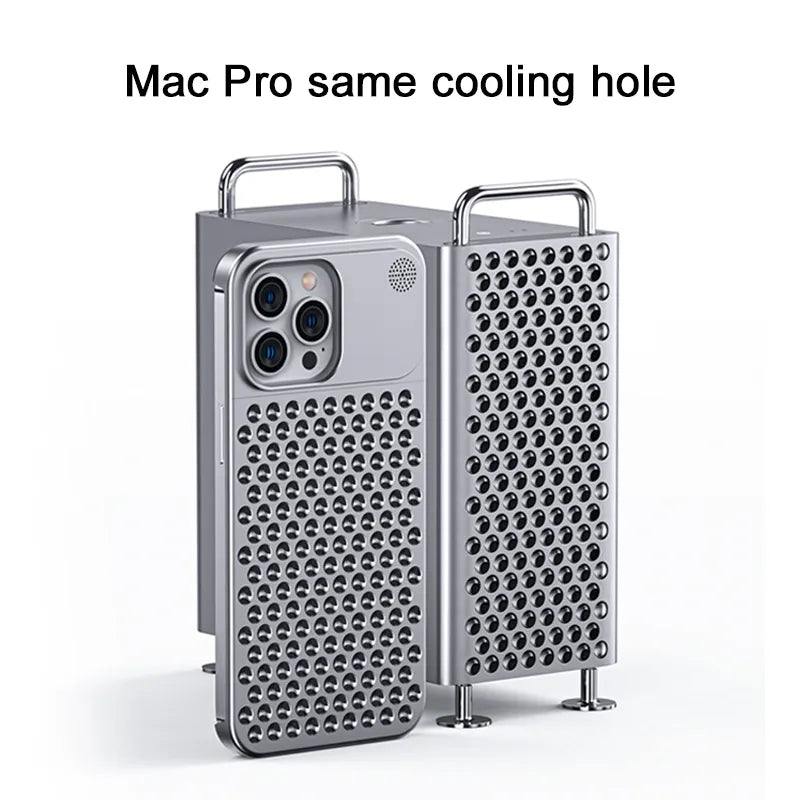 Aluminum Cooling iPhone Case For iPhone 16, 16 Pro, 16 Plus, 16 ProMax, 15,14,13,12 - Pro & Plus Series