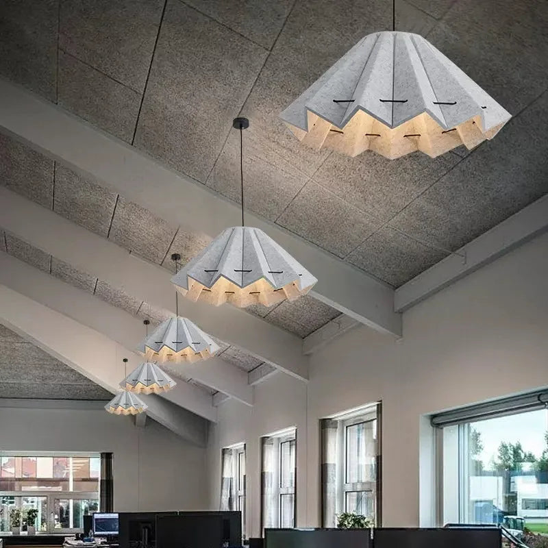 Stylish Danish Designer Felt Chandelier Ideal for Restaurants, Offices & Club Spaces