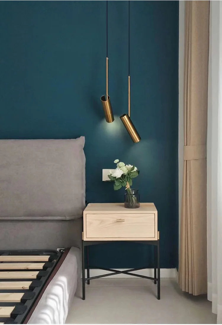 Stylish Nordic Black Adjustable Pendant Light Perfect for Bedroom & Dining Room Lighting
