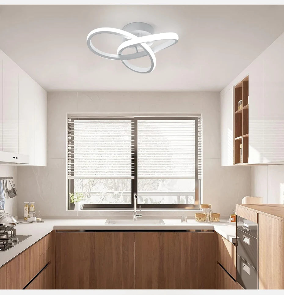 Elegant LED Ceiling Lamp with 3 Color Modes Transform Your Bedroom & Dining Room