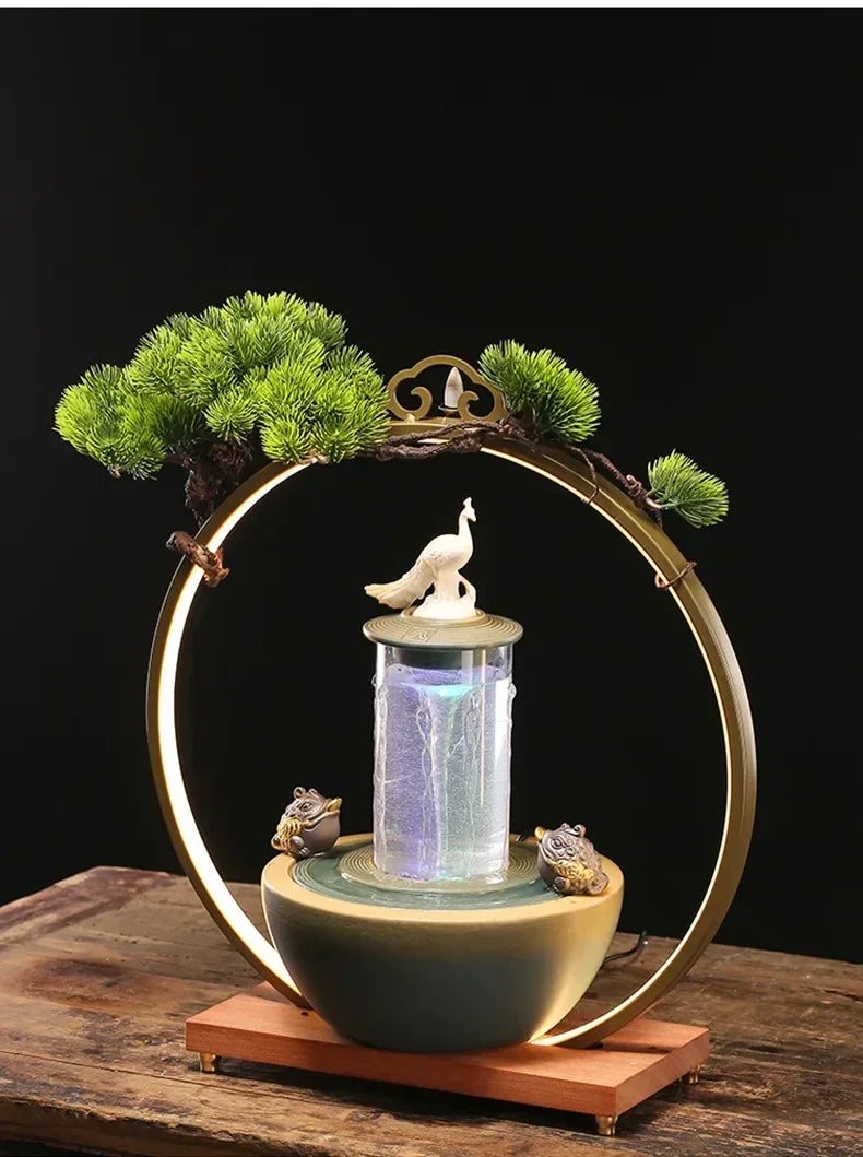 Flowing Water Ornament for Prosperity & Luck