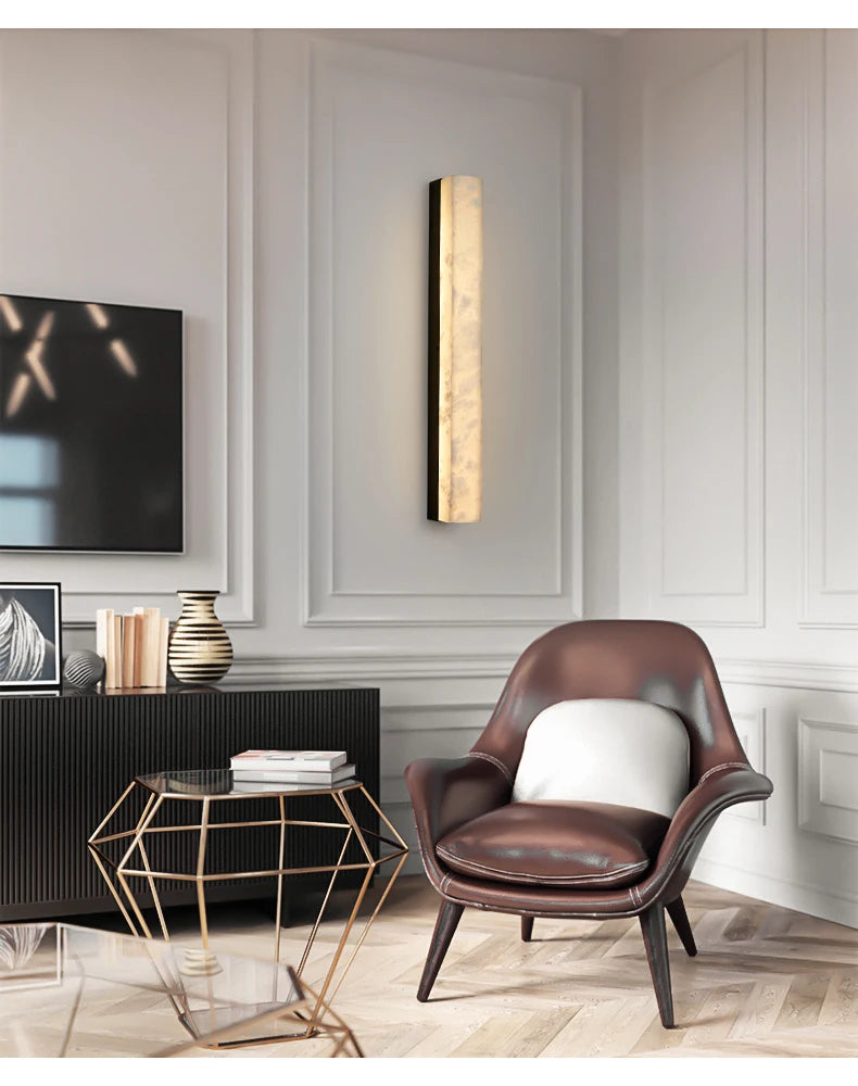 Luxury Marble Wall Lamps 60cm Perfect for Homestays & Designer Apartments