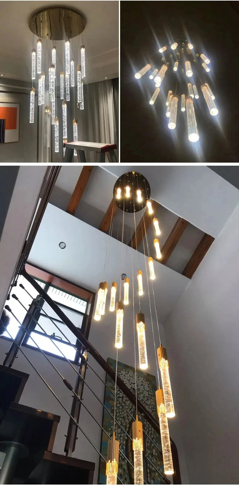 Mesmerizing Crystal LED Ceiling Chandelier for home and office decore