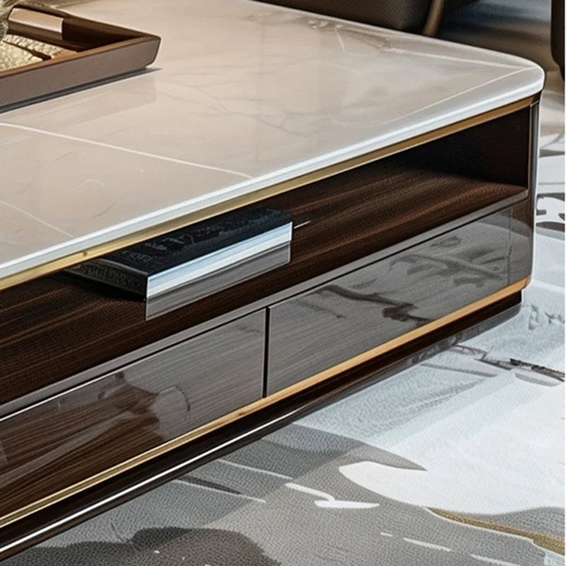 Luxury Gold Coffee Table for Living Room