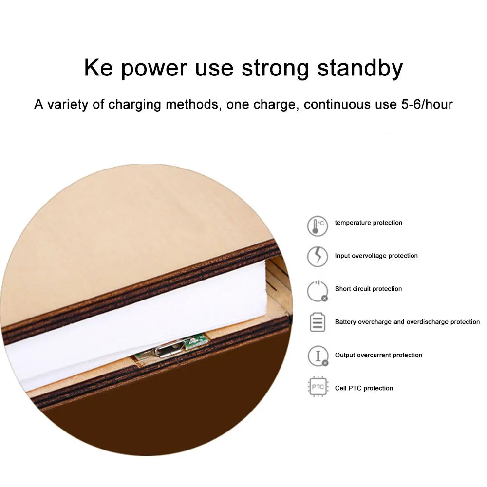 Fold-able Magnetic Creative Magic Book Night Light