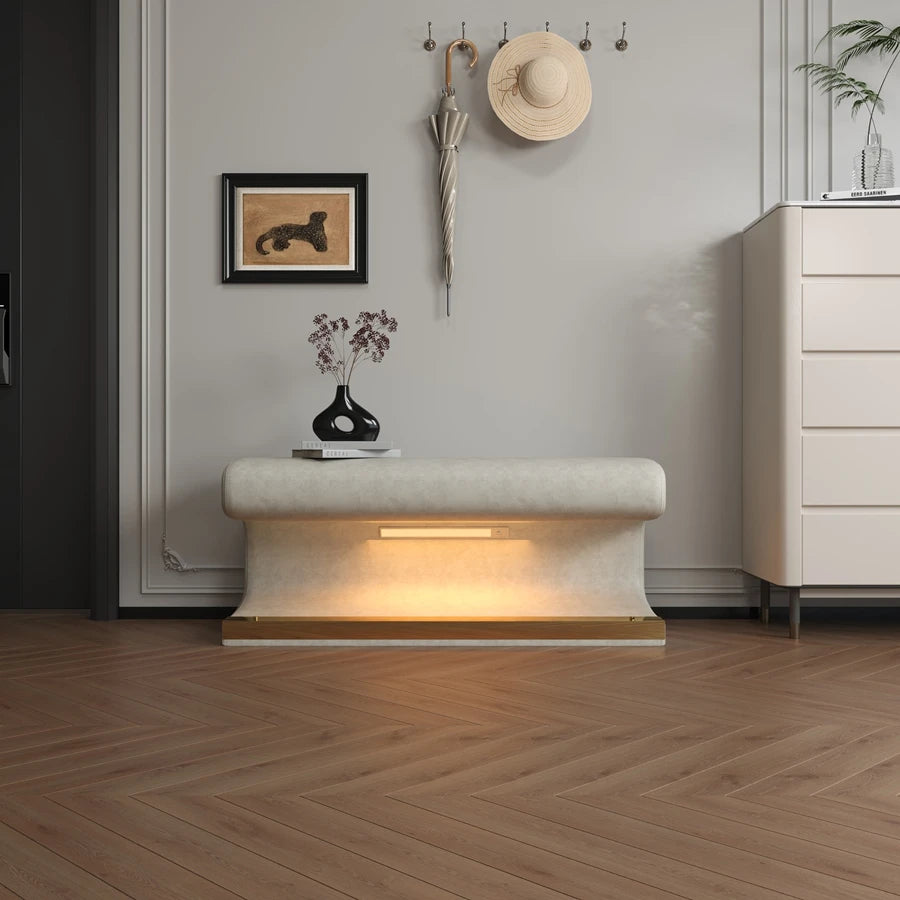 Spacious Velvet Storage Ottoman Perfect for Bedrooms & Living Spaces