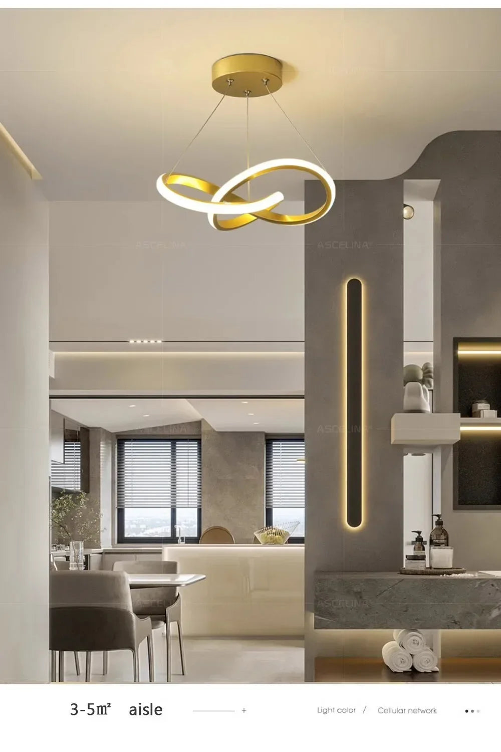 Aisle Study Indoor Pendant Light Sleek Modern Design for Your Home
