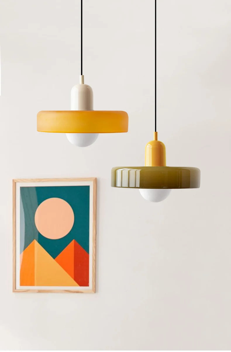 Retro Glass Chandelier for Dining & Kitchen Spaces