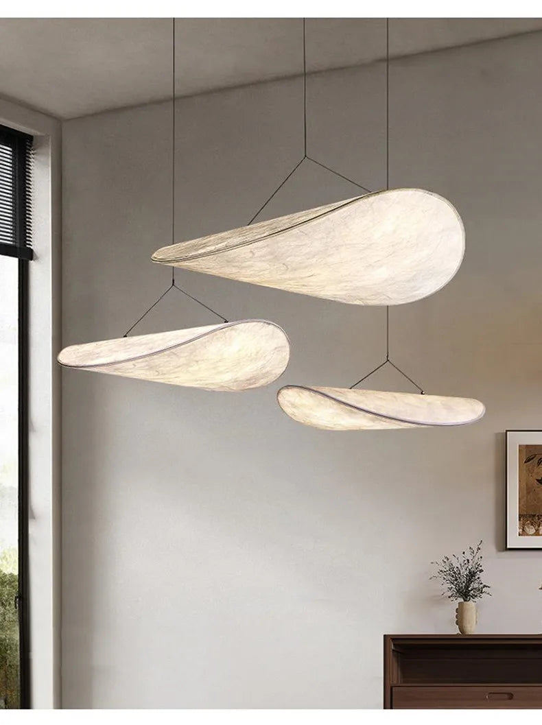 Vertigo White Silk Pendant Chandelier Ideal for Stylish Interiors