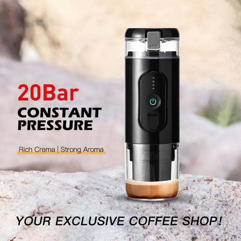 Wireless Portable Coffee Machine for Travel, Camping, Office