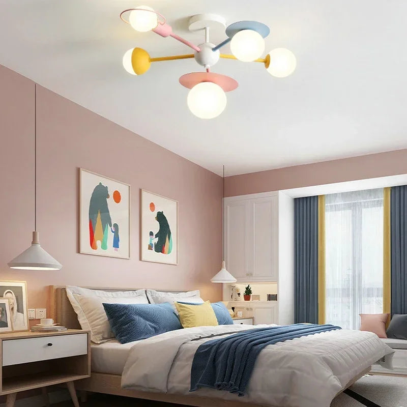 harming Glass Lampshade LED Light Perfect for Boys & Girls