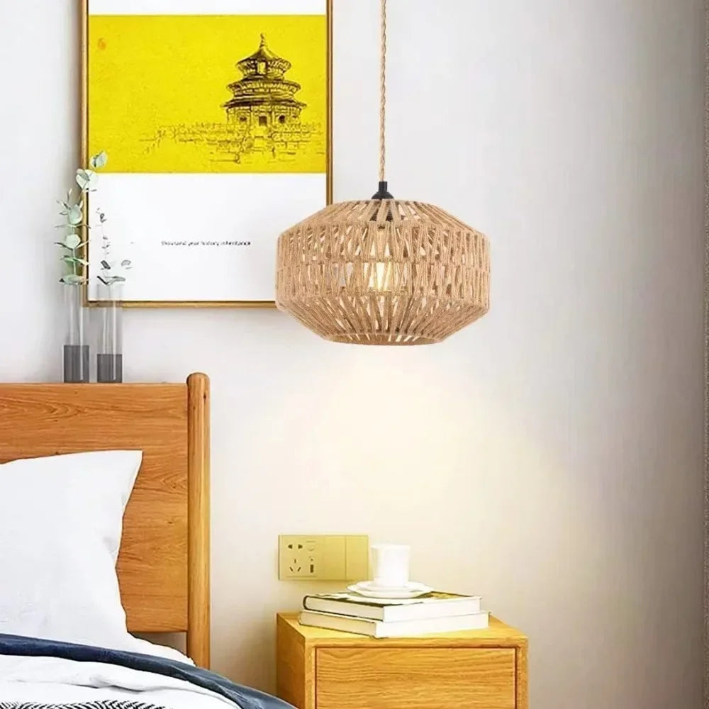 Wooden Lantern Chandelier Retro Ceiling Light for Your Home