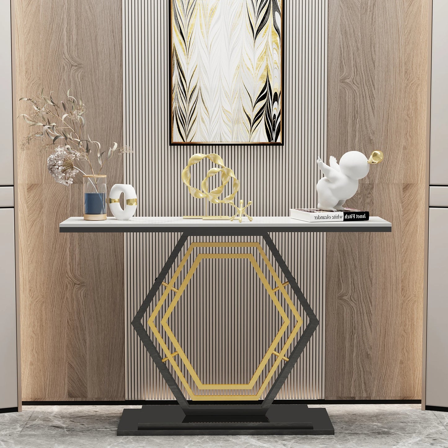 Durable Sintered Stone Console Table for Your Entryway