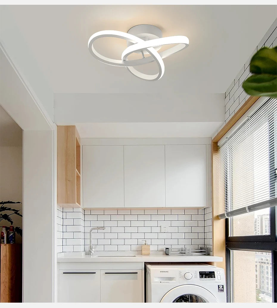 Elegant LED Ceiling Lamp with 3 Color Modes Transform Your Bedroom & Dining Room
