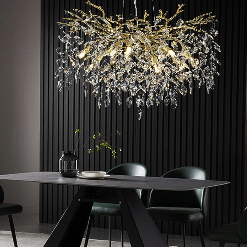 Sparkling Crystal Chandelier for Living & Dining Rooms