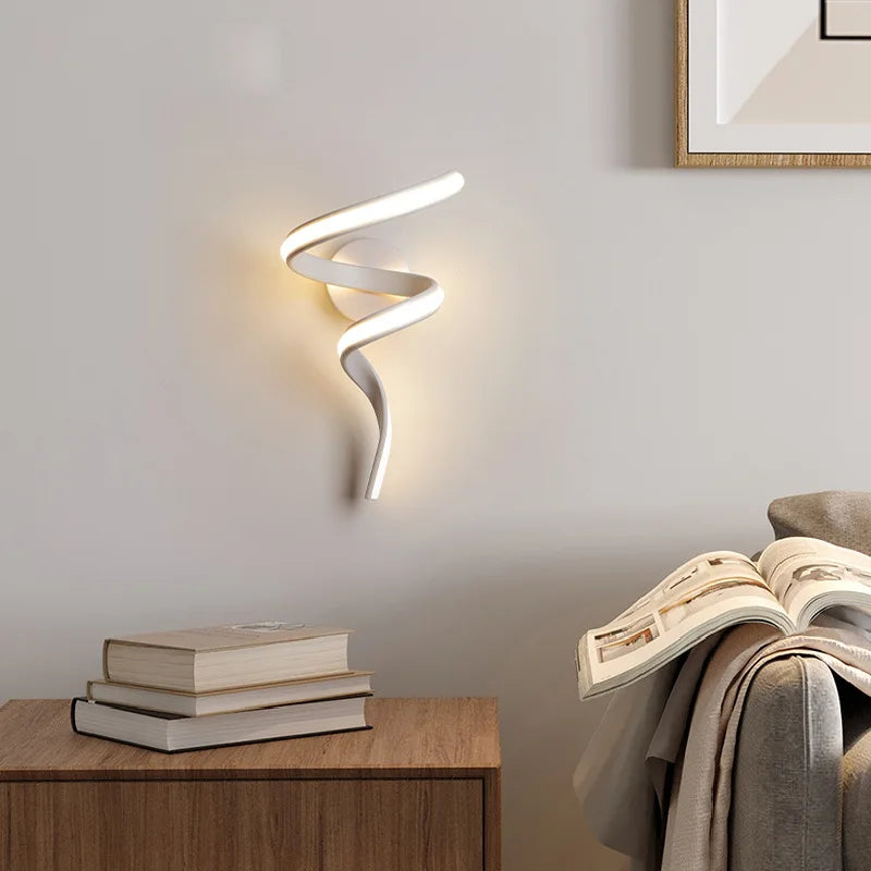 Spiral LED Wall Lamp For Your Bedroom & Hallway with This LED Wall Sconce