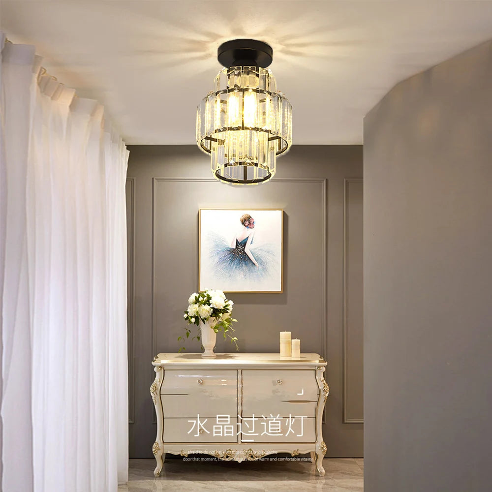 Crystal Corridor Ceiling Chandelier