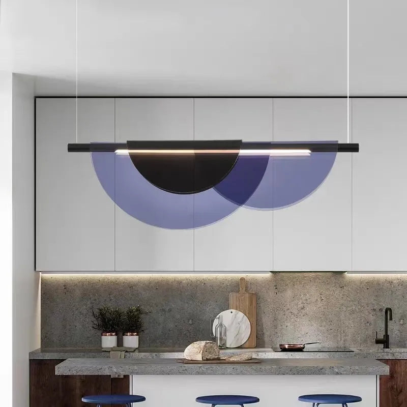 Nordic Lustre Color Strip Light – Elegant Bar Counter & Dining Room Lighting