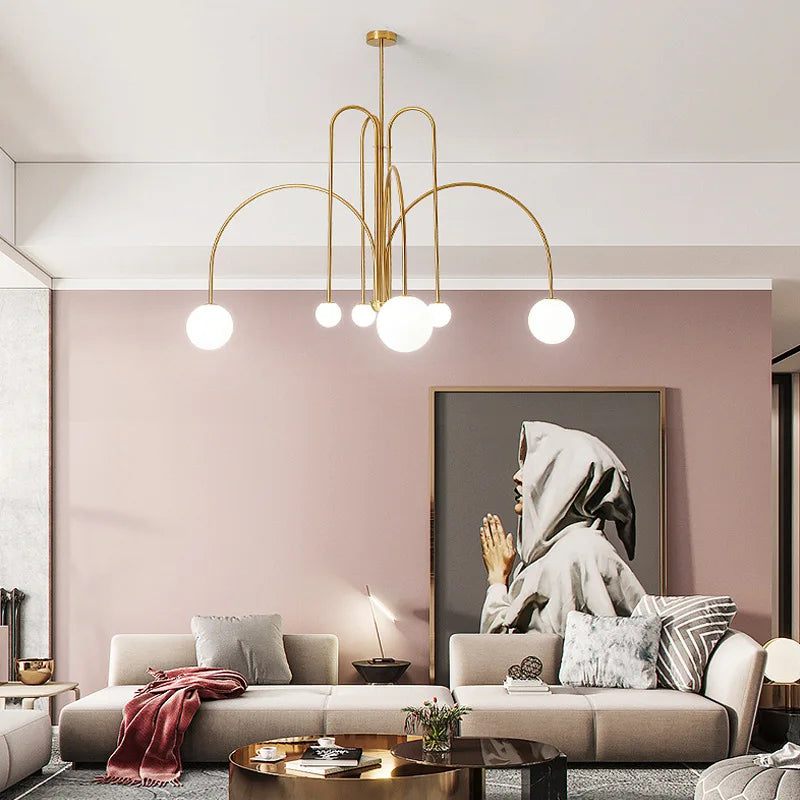 Trendy LED Chandelier Perfect for Bedrooms, Boutiques & Modern Spaces