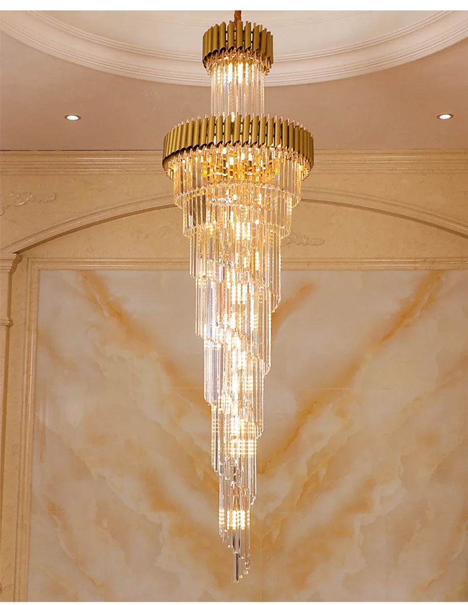 Luxury Lighting Best Crystal LED Chandelier for Hotels and Living Spaces