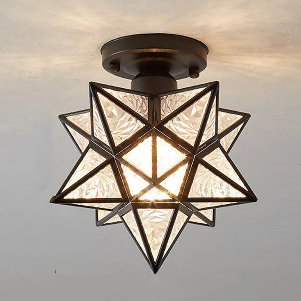 Sleek Acrylic Star Chandelier for Stylish Interiors