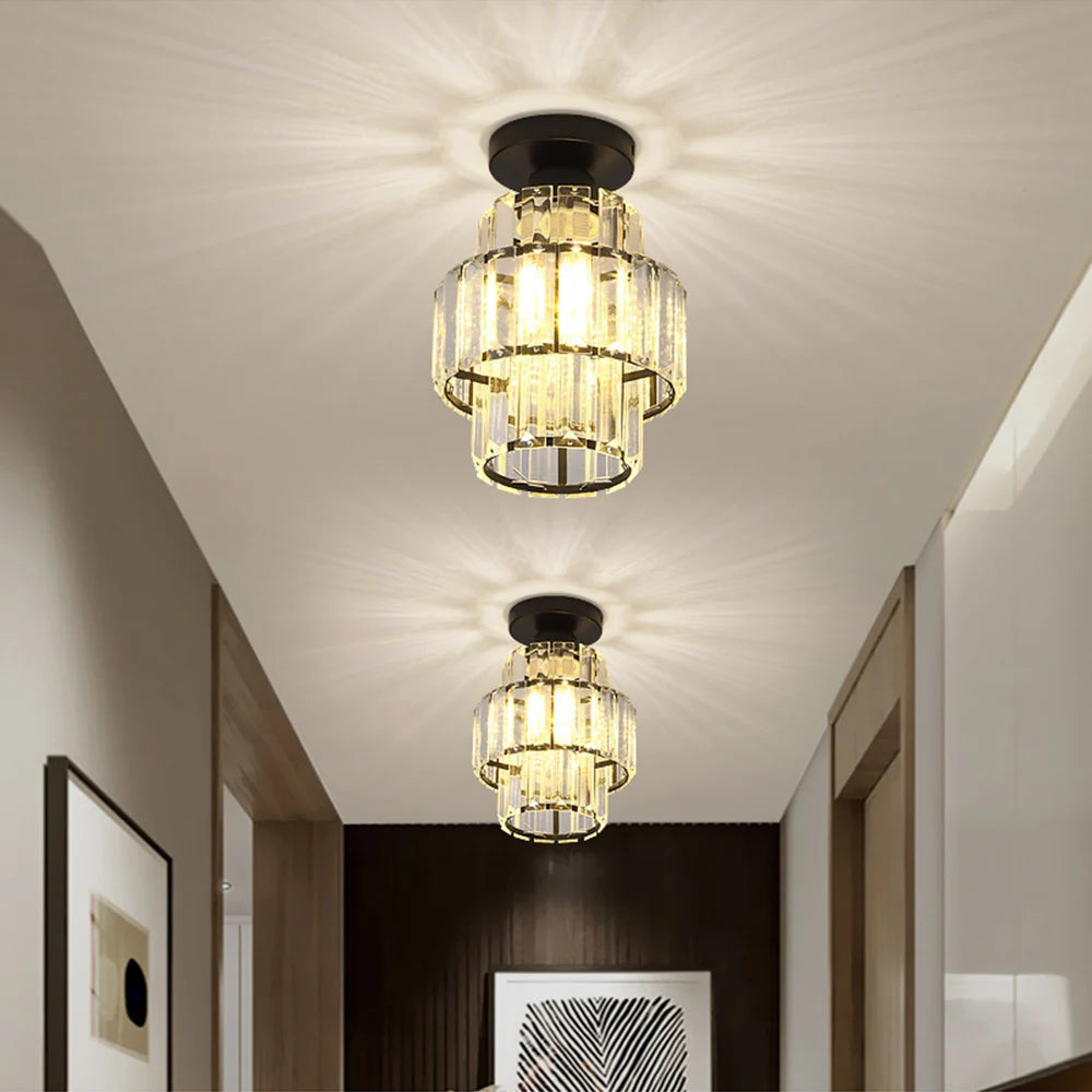 Crystal Corridor Ceiling Chandelier